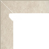 Scandiano Beige Цоколь левый структурный 2-х элем. 30х8,1