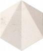 Декор Free Space hex white STR 11x12,5