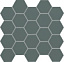 Настенная мозаика All in white/grey 306x282 мм