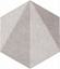 Декор Free Space hex grey STR 11x12,5 