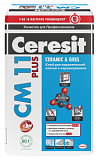Ceresit СМ 11 Plus клей для крепления керамической плитки для внутренних и наружных работ и для керамогранита для внутренних работ